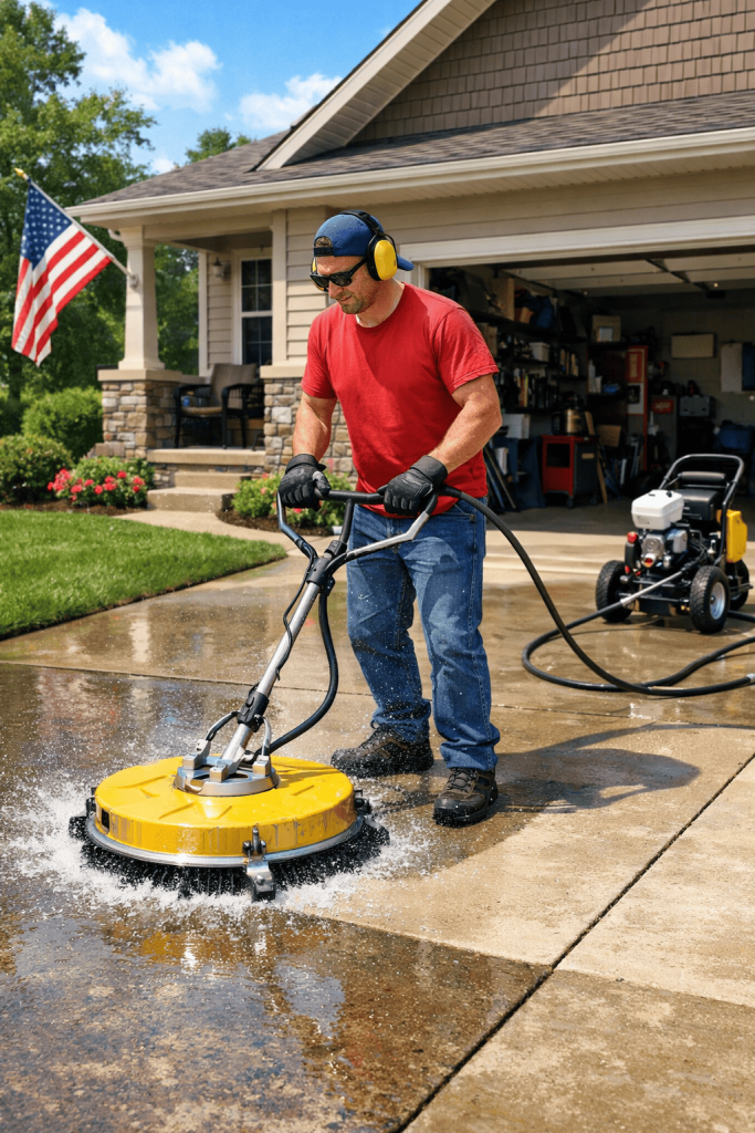 concrete power washing leesburg