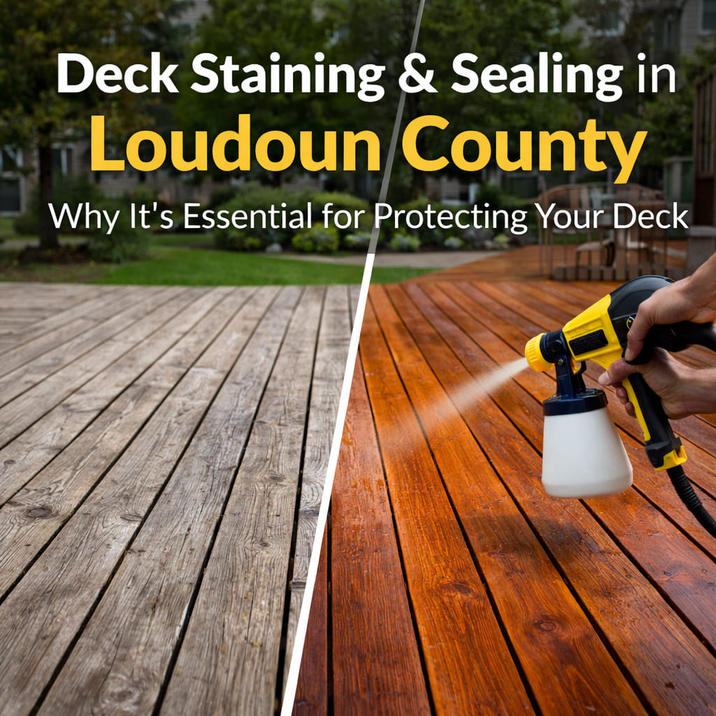 Deck Staining & Sealing in Loudoun County, VA: Why It’s Essential for Protecting Your Deck