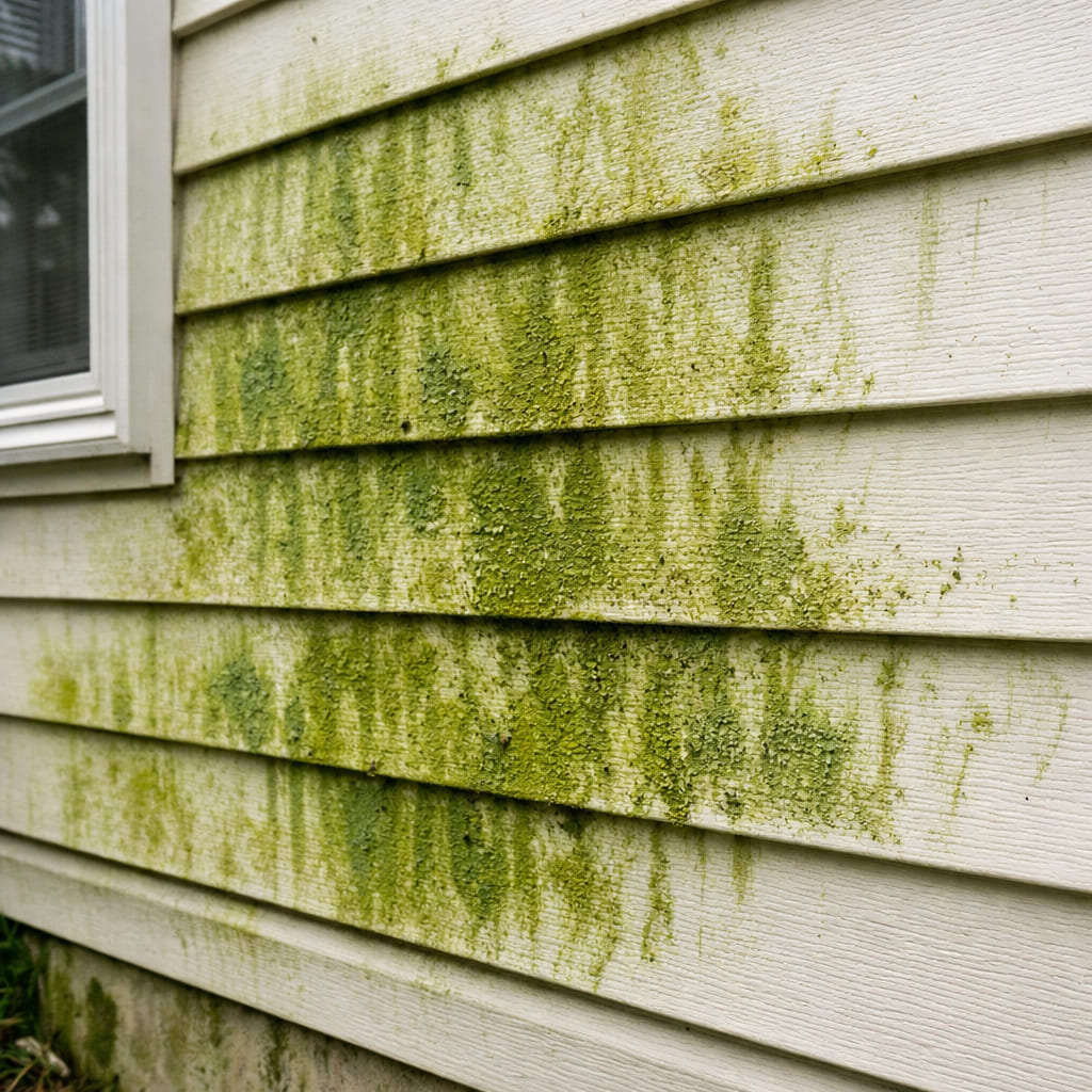 Why Homes in Loudoun County Get Green Algae on Siding (And How to Remove It)